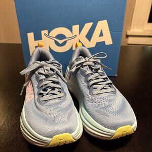 Size 8.5 - Hoka One One HOKA Bondi 8 Shadow Dusk. Womens Running Shoes. Blue
